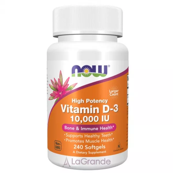 Now Foods Vitamin D-3 10000 IU Structural Support ĳ������ ������� 
