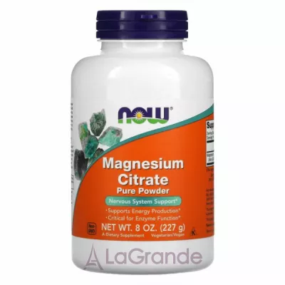 Now Foods Magnesium Citrate Pure Powder   , 