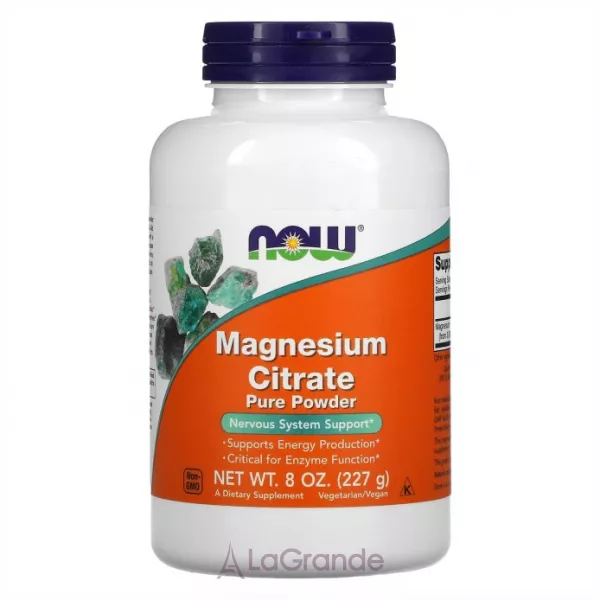 Now Foods Magnesium Citrate Pure Powder ̳������ ������ ������, �������