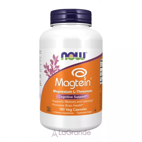Now Foods Magtein Magnesium I-Threonate Veg Capsules ̳������ ������ L-�������, �������