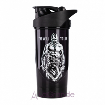 Progress Nutrition Shaker The Will To Life Black  