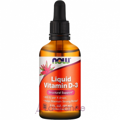 Now Foods Liquid Vitamin D3 400 IU  