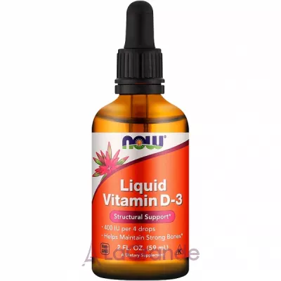 Now Foods Liquid Vitamin D3 400 IU  