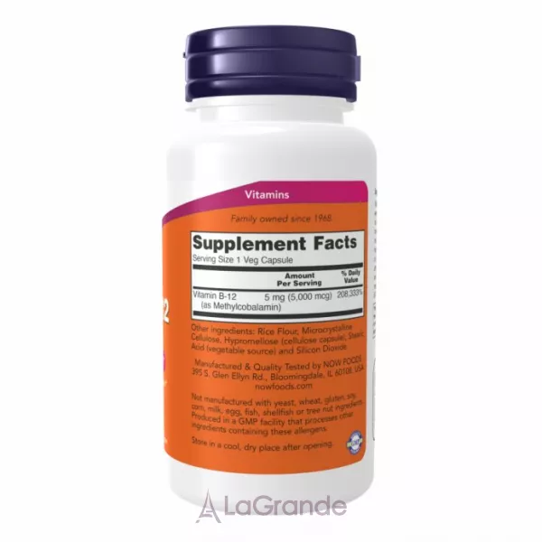 Now Foods Methyl B-12 5,000 mcg ����������� ������� 