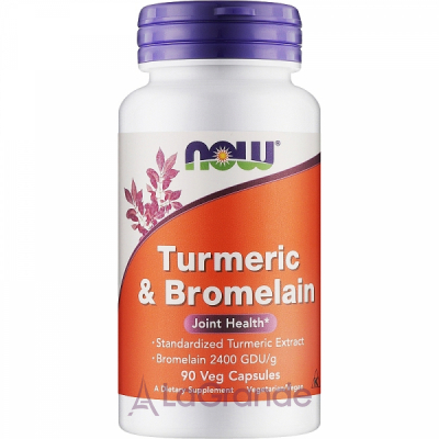 Now Foods Turmeric & Bromelain Veg Capsules  