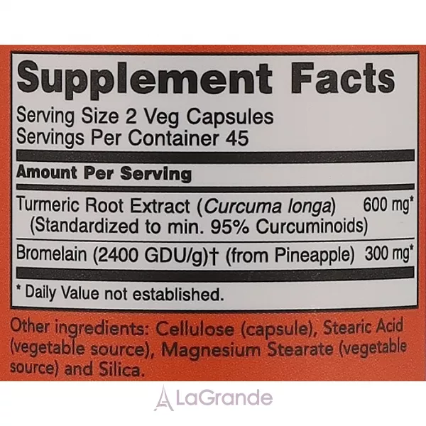 Now Foods Turmeric & Bromelain Veg Capsules ������� 