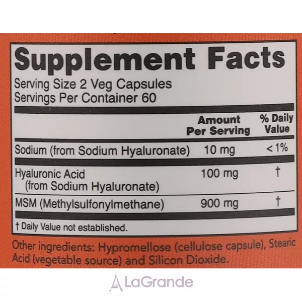 Now Foods Hyaluronic Acid 50 mg ó��������� �������, 50 ��