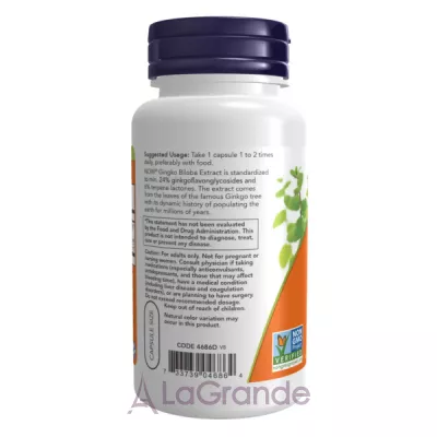 Now Foods Ginkgo Biloba   ó , 60 