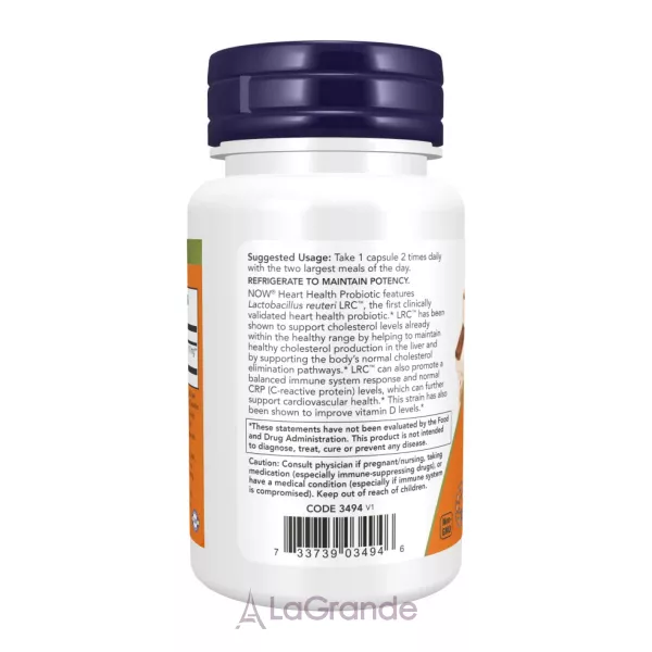 Now Foods Clinical Heart Health Probiotic �������� ��� ��������� ������'� �����