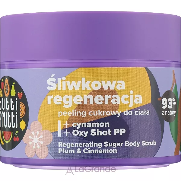 Farmona Tutti Frutti Regenerating Sugar Body Scrub Plum & Cinnamon �������������� �������� ����� ��� ���� 