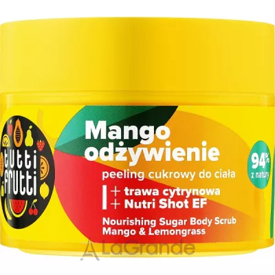 Farmona Tutti Frutti Nourishing Sugar Body Scrub Mango & Lemongrass     