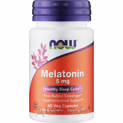 Now Foods Melatonin 5 mg   , 5 