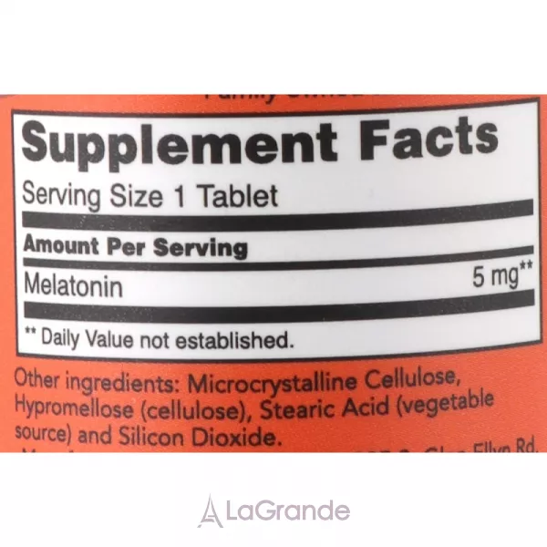 Now Foods Melatonin 5 mg ��������� �� ��������, 5 ��