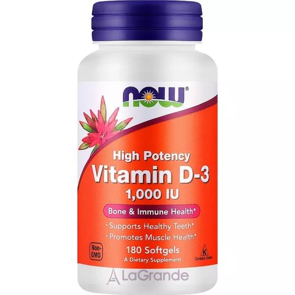 Now Foods Vitamin D3 1000 IU ��������� ������� 