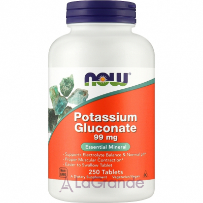 Now Foods Potassium Gluconate  , 99 