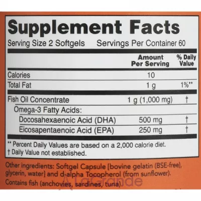 Now Foods DHA-250/100 EPA  , 