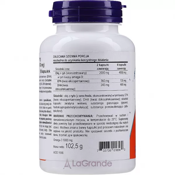 Now Foods Omega-3 Molecularly Distilled 180 EPA/120 DHA ������� 