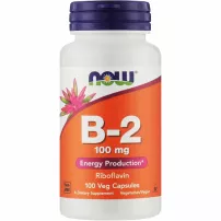 Now Foods Vitamin B-2 Riboflavin 100mg Capsules ³���� B-2 ���������, 100 ��
