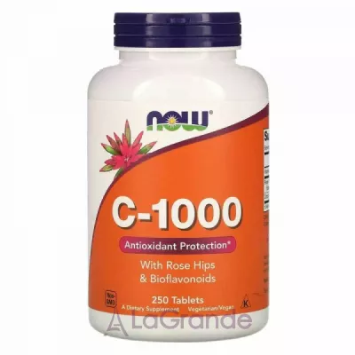 Now Foods C-1000 With Rose Hips & Bioflavonoids  -1000    