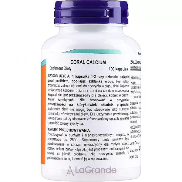 Now Foods Coral Calcium ������� � ��������, 1000 ��