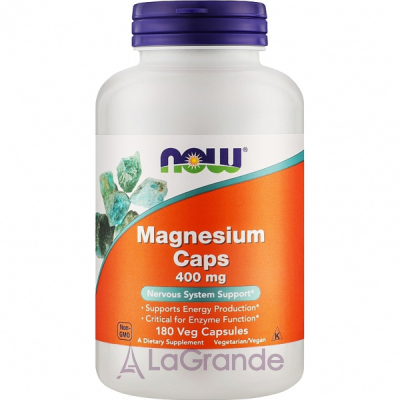 Now Foods Magnesium Caps Veg Capsules ̳ , 400 