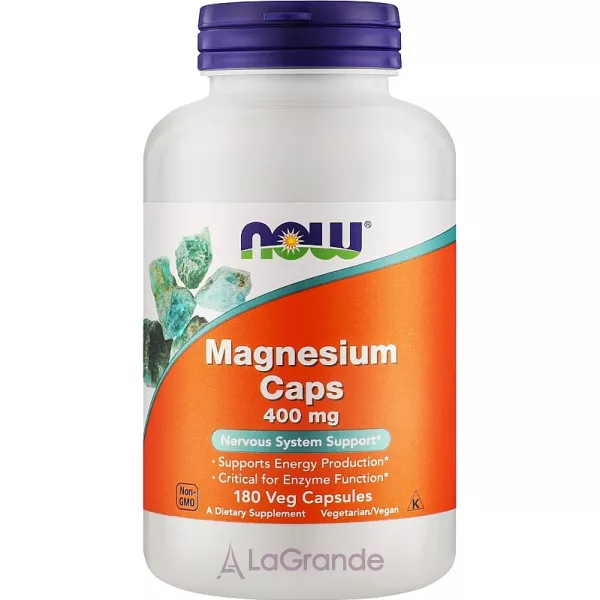 Now Foods Magnesium Caps Veg Capsules ̳������ ������, 400 ��