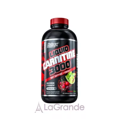 Nutrex Research Liquid L-Carnitine 3000 Berry Blast  L- 