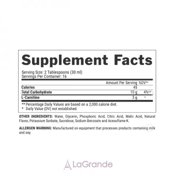 Nutrex Research Liquid L-Carnitine 3000 Berry Blast ������������ L-�������� 