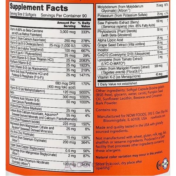 Now Foods Adam Superior Men's Multi ³������-���������� �������� ��� �������