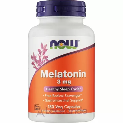 Now Foods Melatonin 3 mg   , 3 