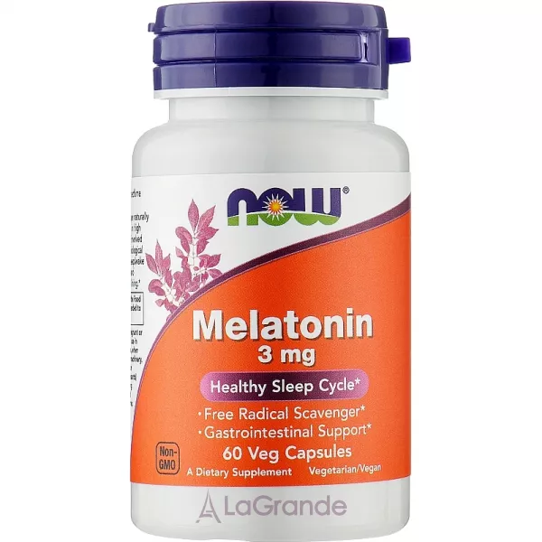 Now Foods Melatonin 3 mg ��������� �� ��������, 3 ��