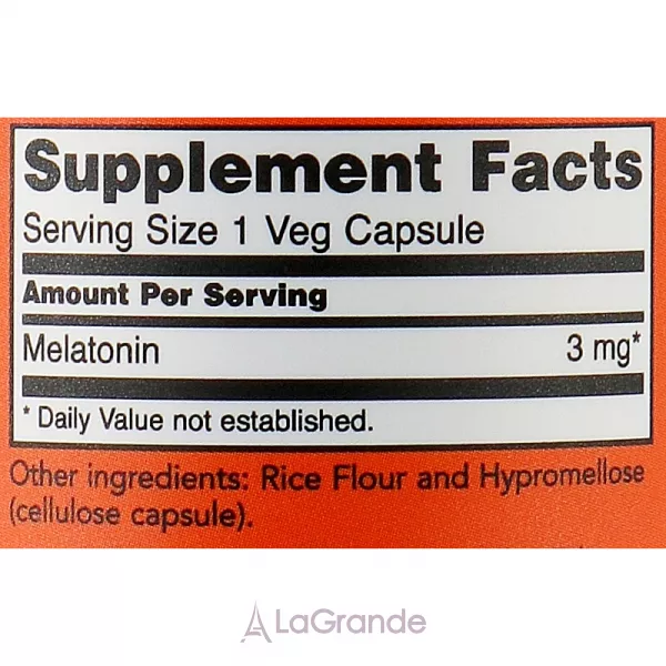 Now Foods Melatonin 3 mg ��������� �� ��������, 3 ��
