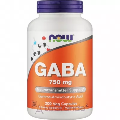 Now Foods GABA 750 mg  GABA 750 