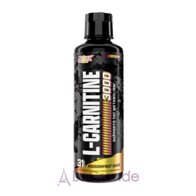 Nutrex Research Liquid L-Carnitine 3000 Passionfruit Guava  L- 