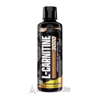 Nutrex Research Liquid L-Carnitine 3000 Passionfruit Guava  L- 