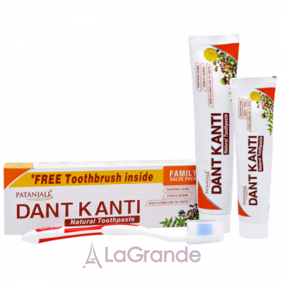 Patanjali Dant Kanti Natural Family Value Pack    Dant Kanti +  