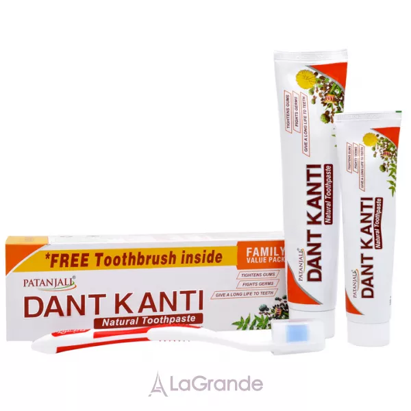 Patanjali Dant Kanti Natural Family Value Pack ���������� ����� ����� Dant Kanti + ����� �����