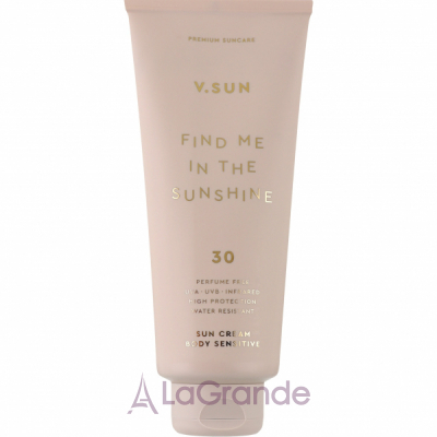 V.Sun Find Me In The Sunshine Sun Cream Body SPF 30 Perfume Free    