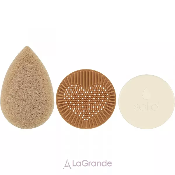 Beautyblender Besties Bronze Starter Set ����� (sponge/1pcs + soap/16g + cleans/mat/1pcs + bag)