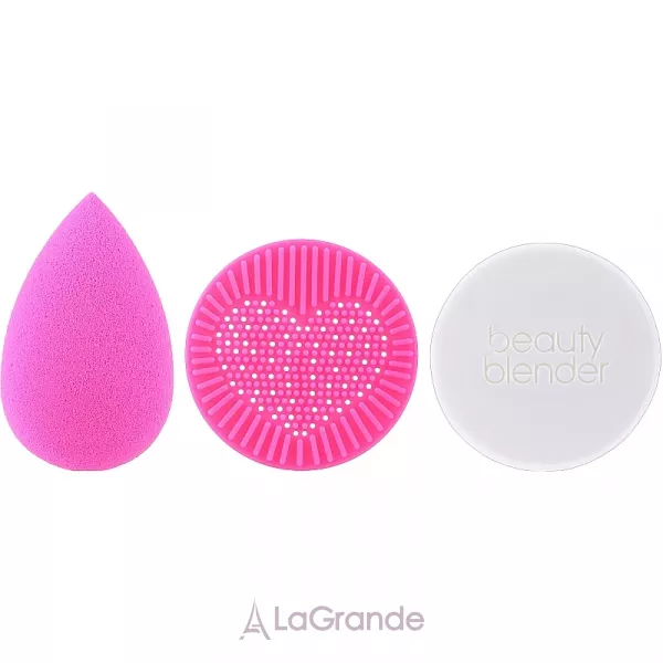 Beautyblender Besties Iconic Set ����� (sponge/1pcs + soap/16g + cleans/mat/1pcs + bag)