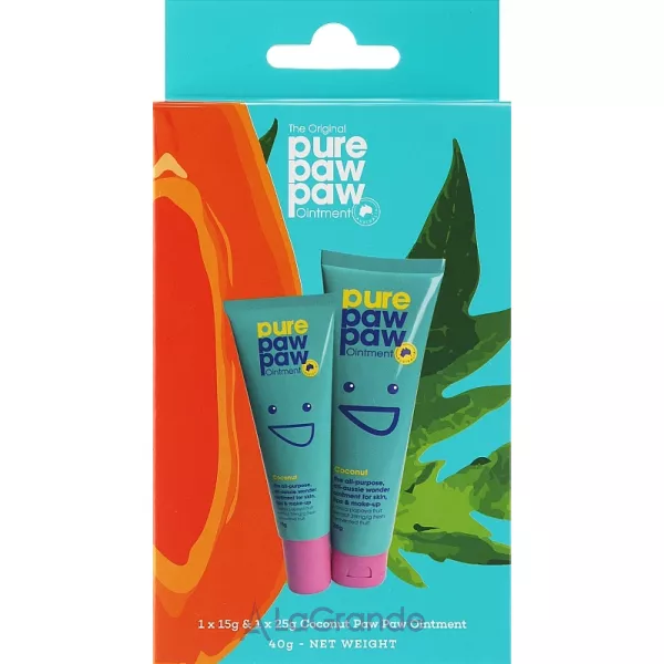 Pure Paw Paw Duo Coconut ����� ����������������� ��������� ��� ��� (lip/balm/15g + lip/balm/25g)