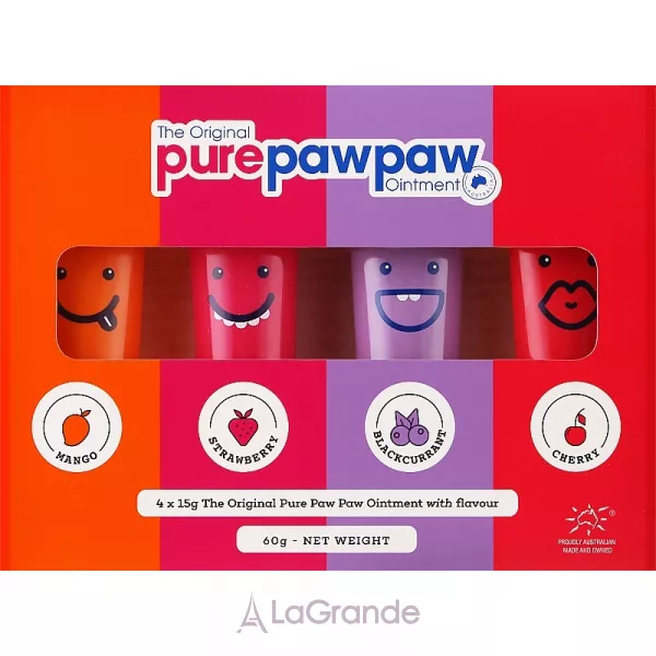 Pure Paw Paw Four Pack ����� ����������������� ��������� ��� ��� (lip/balm/4x15g)