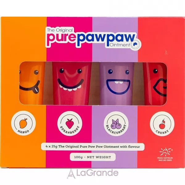 Pure Paw Paw Four Pack ����� ����������������� ��������� ��� ��� (lip/balm/4x25g)