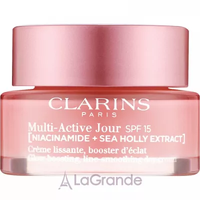 Clarins Multi-Active Jour SPF15 Niacinamide+Sea Holly Extract Glow Boosting Line-Smoothing Day Cream     