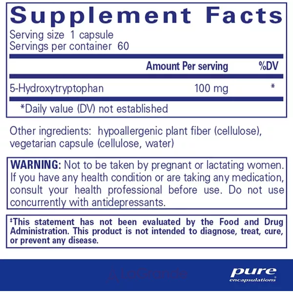 Pure Encapsulations 5-HTP 100 mg 5-ó��������������� 100 ��