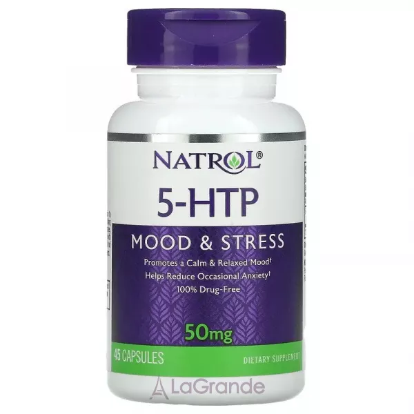 Natrol 5-HTP Mood&Stress 50 mg ĳ������ ������� �5-ó����������������, 50 ��