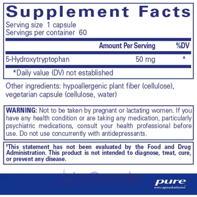 Pure Encapsulations 5-HTP 50 mg 5- 50 