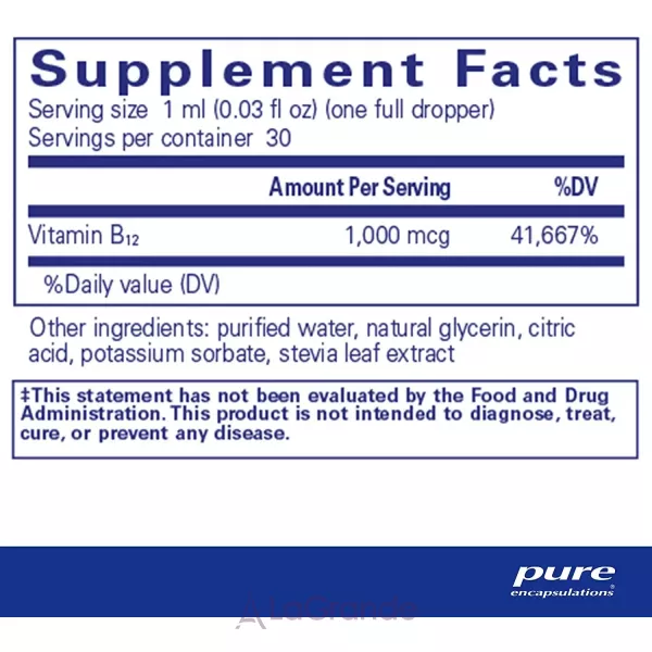 Pure Encapsulations �12 1000 mcg ������� �12 ������