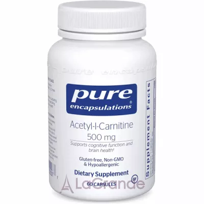 Pure Encapsulations Acetyl-l-Carnitine -L- 500 