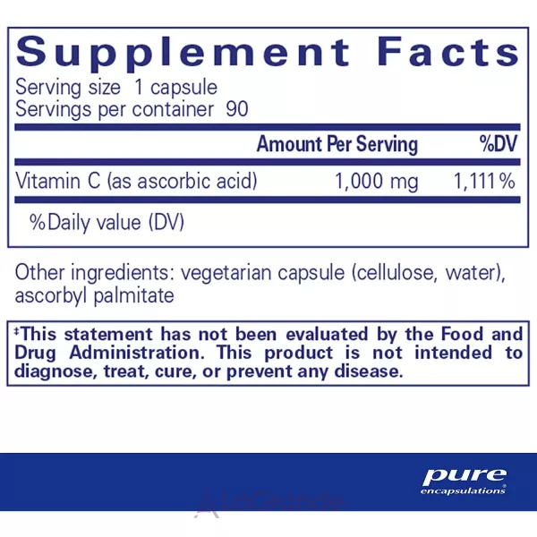 Pure Encapsulations Ascorbic Acid Capsules ���������� �������